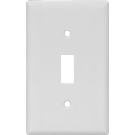 EATON WIRING DEVICES Wallplate, 412 in L, 234 in W, 1 Gang, Nylon, White, HighGloss 5134W